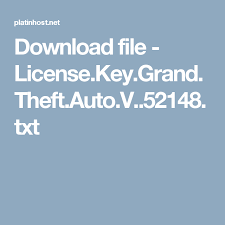 List winthruster key free download / activation code 2020 / license key / product key (update 5/2020) check all product key free. Grand Theft Auto V License Key Txt Crack Best