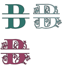 Download Split Letter Monogram Guide