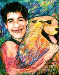 John and Sammy Shower Curtain