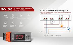 Here is wiring diagram here is complete easy manual for stc 1000 temperature controller now i describe buttons: Inkbird 110v All Purpose Digital Temperature Controller Centigrade Thermostat 2 Relays Sensor Amazon Ca Home Kitchen