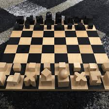 Thanks to its unusual design aesthetic, wobbly pieces, and ease of use, this elegant board is a great option to set up and leave on your coffee table for weeks on end. Bauhaus Chess Set By Josef Hartwig Bauhaus Movement
