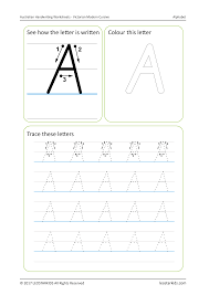 Australian Handwriting Worksheets Victorian Modern Cursive