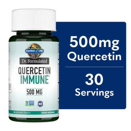 Garden of Life Dr. Formulated Quercetin Immune, Respiratory, Skin Health, Tablets, 500 mg, 30 ct - Baker's