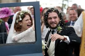 He gained prominence for his role in the game of thrones, the hbo television series, as jon snow. Game Of Thrones Kit Harington And Rose Leslie S Scottish Wedding Bbc News