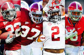 Josh Jacobs gave his Mt. Rushmore of Alabama running backs on @thepivot. What's yours 🤔