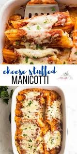 3 Cheese Manicotti In 2020 Manicotti Recipe Easy Manicotti Recipe Vegetarian Pasta Recipes