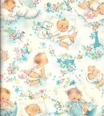 Vintage Baby Shower Giftwrap Baby Shower Wrapping Vintage Wrapping Paper Vintage Baby