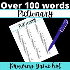You can also come up with your own pictionary words for slumber parties, baby showers. Pictionary Word Lists Worksheets Teaching Resources Tpt