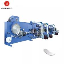 Machine de fabrication de serviettes hygiéniques semi-automatique  entièrement utilisée à prix compétitif, ligne de production de serviettes  d'occasion