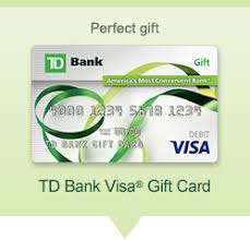 Although we're closed for thanksgiving, you can still bank with us online or on the td bank app. Prepaid Visa Cards
