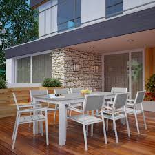 We did not find results for: Maine 9 Piece Outdoor Patio Dining Set In White Gray By Modway