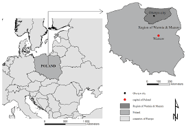 Address search, city list of poland; Location Of Olsztyn On The Map Of Europe And Poland Download Scientific Diagram