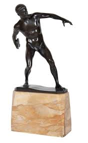 5.0 out of 5 stars. A Grand Tour Patinated Bronze Figure Of A Discus Thrower By Hans Muller Mounted On A Marble Base 19th Century H 13 In Discus Thrower Bronze Bronze Statue