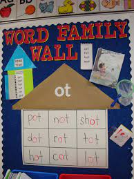 Word Family Word Wall Laminate The House So You Can Change Words As You Introduce New Word Families Word Family Activities Word Families Preschool Reading