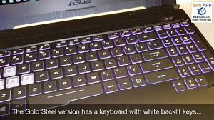 How to turn on backlit keyboard asus rog and change. The Asus Tuf Gaming Fx505 Gaming Laptops Up Close Youtube