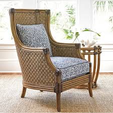 Tommy Bahama Home Twin Palms Wingback Chair Perigold Furniture Beach Style Chairs Wingback Chair