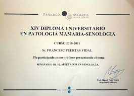 Diploma absolvire clasa pregatitoare 1 2019. Mitos Y Leyendas Del Sosten Clase En Xiv Diploma Universitario En Patologia Mamaria Senologia Universidad De Barcelona