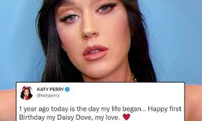 Katy Perry shares tribute to daughter
