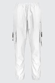 Your worries and prayers are answered now. Original Man Reflective Utility Joggers Boohooman