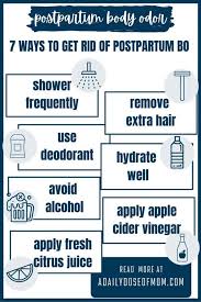 Prescription antiperspirants/deodorants are stronger than what you can get over the counter and are typically the first treatment step for body odor. How To Get Rid Of Body Odor After Pregnancy 7 Effective Methods A Daily Dose Of Mom