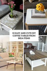 Ikea hemnes coffee table hack. 10 Easy And Cute Diy Coffee Tables From Ikea Items Shelterness