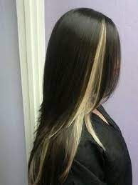 Now that is quite an irony when it comes to hairstyling choices, but. This Is A Longer Straighter Version Of My Current Colour Dark Hair With Highlights Hair Highlights Blonde Peekaboo Highlights