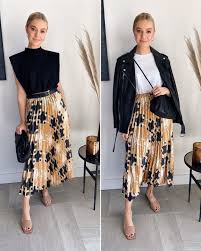 Look Comment Porter La Jupe Plissee En 2020 Photos Jupe En Cuir Plissee Jupe Plissee Jupe