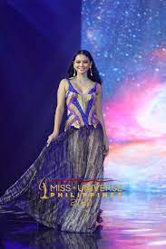Miss aklan christelle abello is first to step out in her cherry veric dress and we're instantly captivated by her cutout gown that shimmers in all angles as she moves. In Photos Miss Universe Philippines 2020 Top 16 In Evening Gowns
