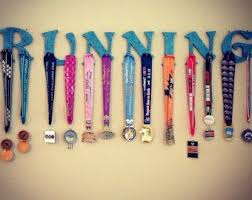 Wooden Letters Medal Rack Running Medal Hanger Race Medal Wood Letters