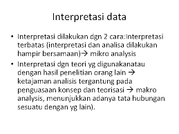 Nov 02, 2016 · analisa data menurut patton (dalam yuniardi, 2009:38) adalah proses mengatur urutan data, mengorganisasikannya ke dalam suatu pola, kategori dan satuan dasar. Analisis Dan Interpretasi Partini Fisipol Ugm Analisis Data