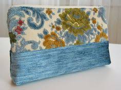 Blue floral velvet upholstery fabric. Vintage Cut Velvet Fabrics