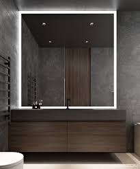 The vanity mirror, for instance, can be something super simple and basic, but it doesn't have to be. Lipki Apartment Bathroom Mirror Design Bathroom Model Simple Bathroom