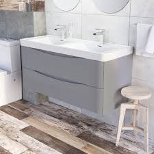 Spa retreat apart from the ordinary when you can include in zen vanity in brisbanes northside brendale southside slacks creek and more in brisbanes northside brendale southside slacks creek and produced bathroom wel bars for. Motiv 1200mm Wall Mounted Grey Gloss Double Basin Vanity Unit