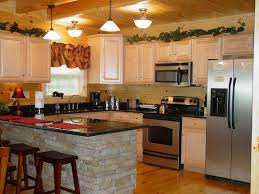 cultured stone on island. stone