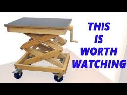Designing And Building A Mini Workbench Youtube Lift Table Woodworking Homemade Tables