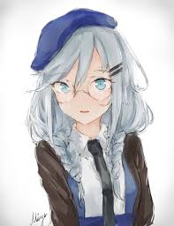 Which means it can still give a deep teal tint. Blue Eyes White Hair Megane Girlsfrontline