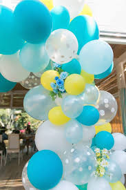 Yellow Blue Baby Shower Baby Shower Yellow Baby Shower Decorations Baby Shower Balloons