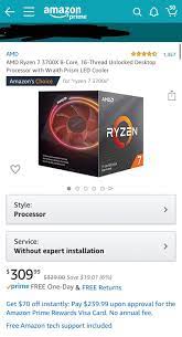 Amd game codes, no code amazon | community. Ryzen 3700x On Sale For 309 99 On Amazon Amd