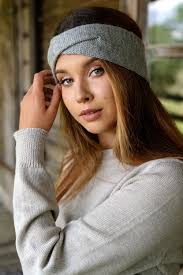 Black Hand Knitted Soft Merino Headband, Warm Natural Wool Turban Fall  Headwrap, Minimalist Head Accessory