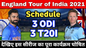 In this series, england team has to play 3 t20 and 3 odi matches against team india. England Tour Of India 2021 Dates Schedule Time Table Ind Vs Eng 3 Odi T20 Ipl 2021 Youtube