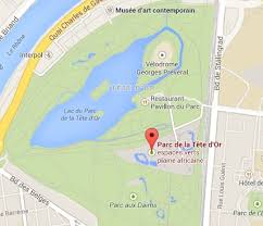 Zoom sur le parc de la tête d'or au cœur de la ville de lyon : Carte Accueil Loisirs Du Parc De La Tete D Or