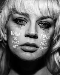 Born to make art. Forced to make content @brendannorth “Social media is  forever changing the creative landscape by encouraging quantity over  quality and easy to consume content over meaningful art. Swipe to