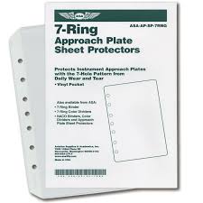 Asa 7 Ring Approach Plate Sheet Protectors