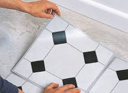How To Lay Vinyl Floor Tiles B Q For All Your Home And Garden Supplies And Advice On All The La Vinyl Flooring Self Adhesive Vinyl Tiles Adhesive Floor Tiles