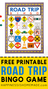 Going on a road trip is always on our summer bucket list. Road Trip Bingo Game Free Printable Happiness Is Homemade
