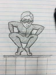 Black And White Spy Drawing Drew A Spy Drawings Humanoid Sketch Art