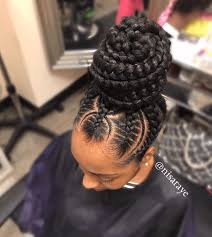 10 pinterest photos to give you hair journey #goals how to wash your natural hair less often and retain more length a basic length retention regimen for high shrinkage 4b 4c hair. Braids In The Back With A Bun Black Hair Novocom Top