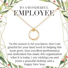 Christmas Gifts For Employee Appreciation Linked Circles Necklace In 2020 Employee Christmas Gifts Employee Gifts Gifts For Coworkers