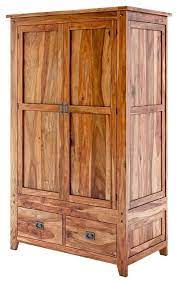 100% solid wood smart wardrobe/armoire/closet by palace imports, java color, 40 w x 72 h x 21 d, 1 clothing rods, 1 lock, 2 drawers included 4.4 out of 5 stars 51 $538.64 $ 538. Delaware Rustic Solid Wood Wardrobe Armoire With Drawers Rustic Armoires And Wardrobes By Sierra Living Concepts Houzz
