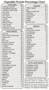 life more simply vegan foods protein chart